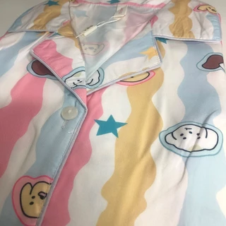 2266-1 SBT ชุดนอนกระโปรงลวดลายและสีสันสุดน่ารัก ชุดนอนสไตล์สาวหวาน CUTE CUTE สินค้ามีขนาดเดียว พร้อมส่งจากไทย