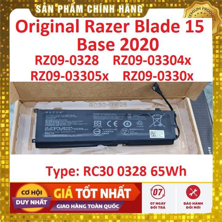 แบตเตอรี่ (แบตเตอรี่) Original Razer Blade 15 2020 rz09-03304x rz09-03305x แบตเตอรี่ rz09-0330x rc30