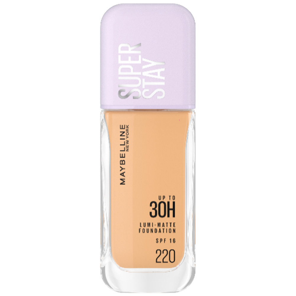Mbl Superstay Lumi Matte 220 As X Maybelline เมย์เบลลีน นิวยอร์ก ซุปเปอร์สเตย์ ลูมิ-แมท ฟาวเดชั่น สี 220