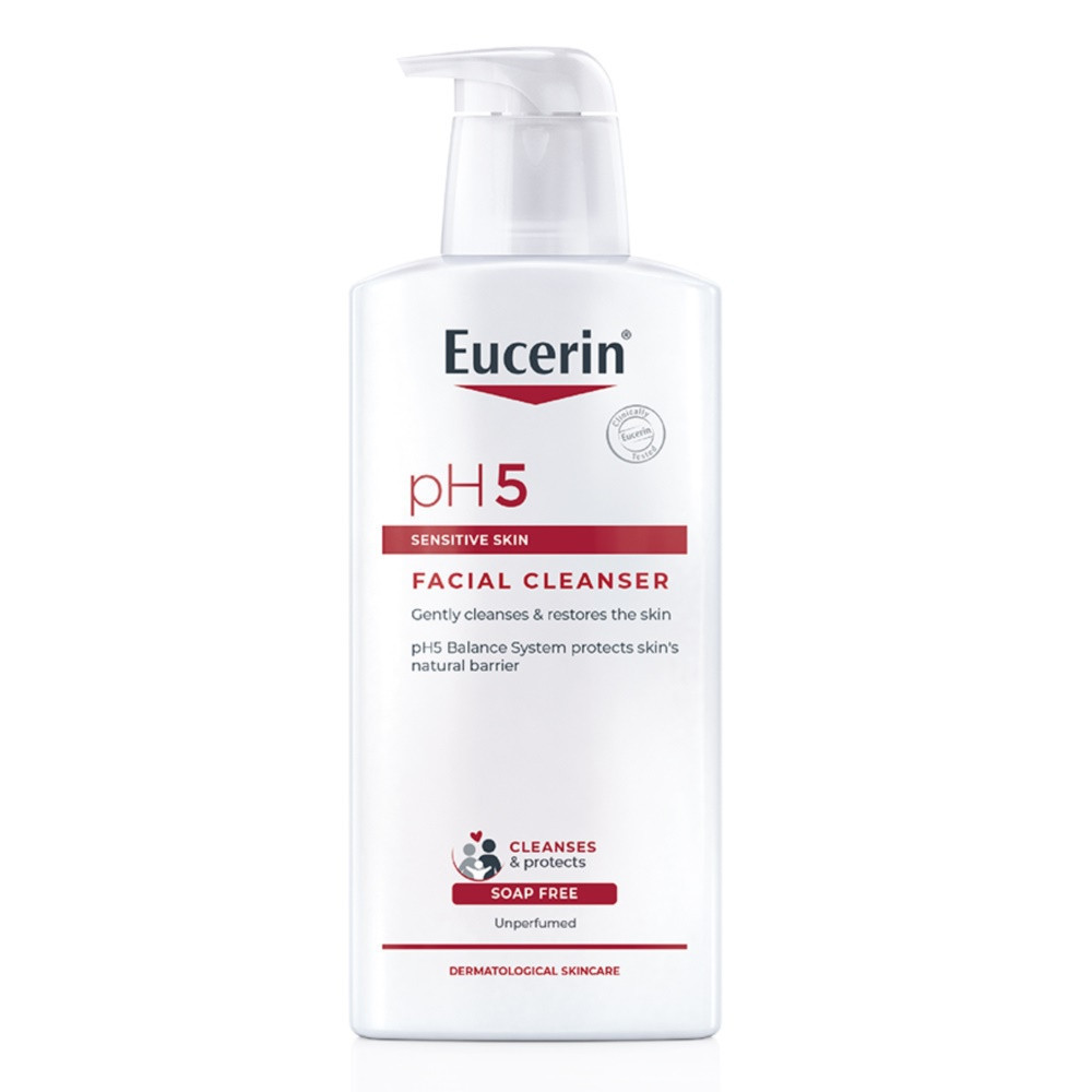 Eucerin Ph5 Sensitive Skin Facial Cleanser 400Ml ยูเซอริน พีเอช5 เซ็นซิทีฟ สกิน เฟเชี่ยล คลีนเซอร์