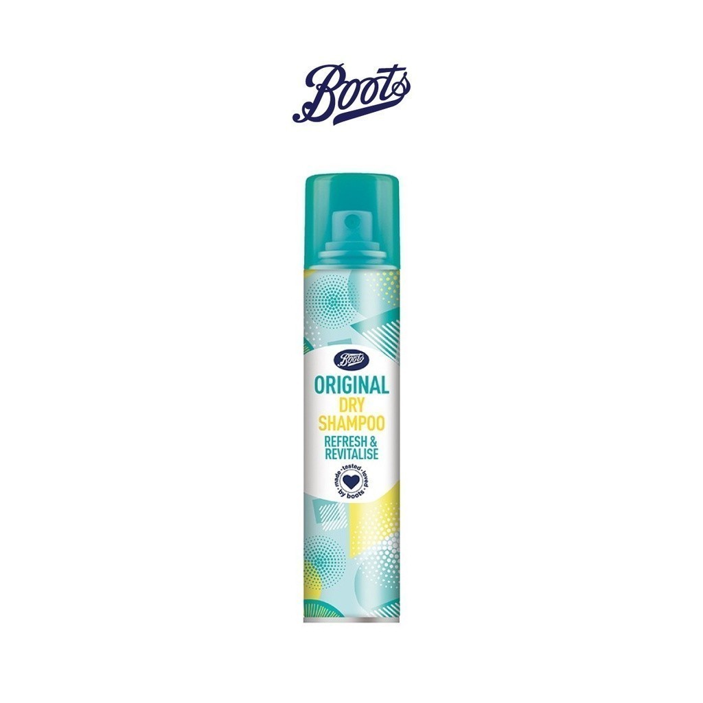 BOOTS DRY SHAMPOO บู๊ทส์ ดราย แชมพู รีเฟรช แอนด์ รีไวทัลไลซ์ (เลือกสูตรได้)