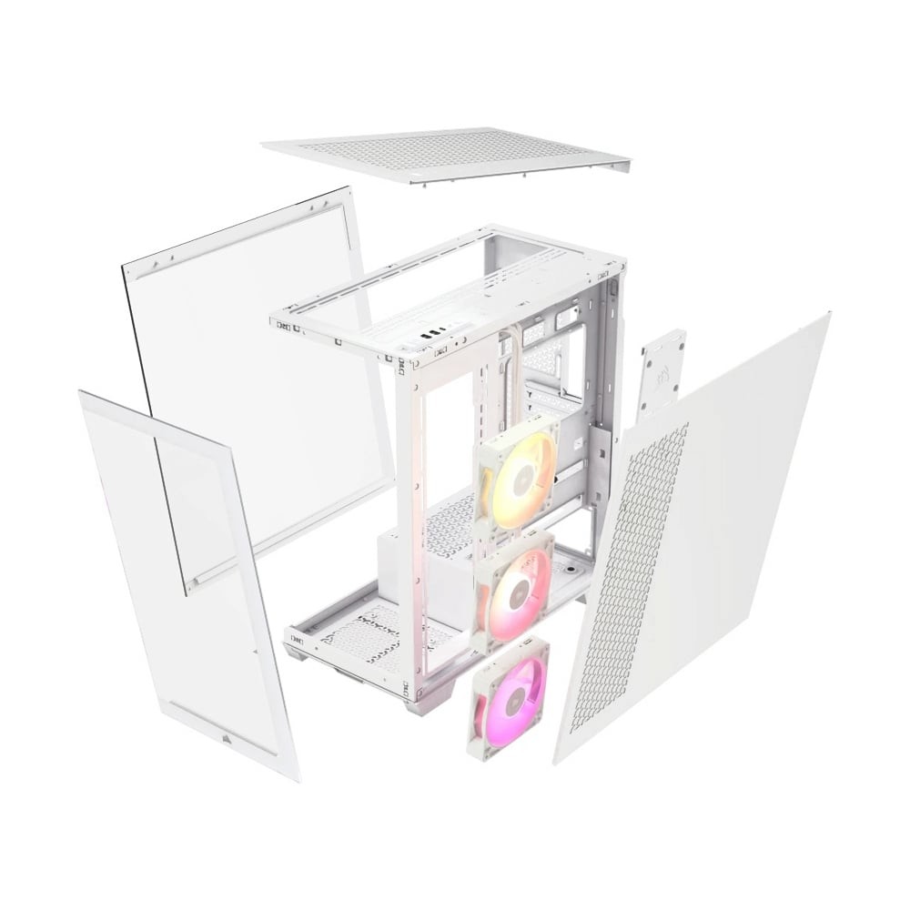 ATX CASE (NP) CORSAIR 3500X RGB TEMPERED GLASS WHITE - A0161265