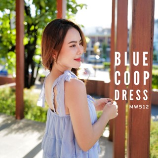 MyWay Brand : Dress - Blue Coop  👋เลื่อนดูขนาดที่รูปสุดท้ายน้า