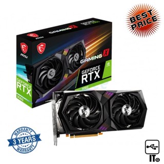 VGA MSI GEFORCE RTX 3060 GAMING X - 12GB GDDR6 LHR VERSION ประกัน 3Y การ์ดจอ