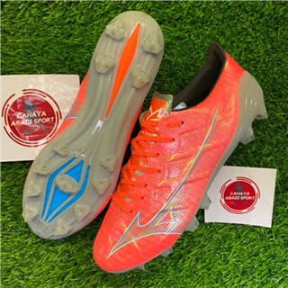 Mizuno ALPHA RED สีเทา FG. รองเท้าฟุตบอล