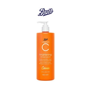 ลดเพิ่ม 8% 🔥 Boots Vitamin C Brightening Shower Serum 495ml บู๊ทส์ วิตามิน ซี ไบร์ทเทนนิ่ง ชาวเวอร์ ซีรั่ม 495 มล.
