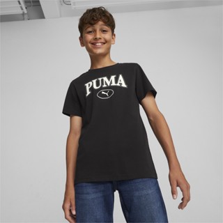 PUMA KIDS - เสื้อยืดเด็กโต PUMA SQUAD สีดำ - APP - 67635201