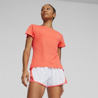 PUMA RUNNING - เสื้อยืดวิ่งผู้หญิง Ultraspun สีแดง - APP - 52406346