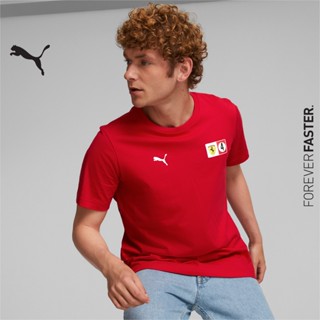 PUMA AUTO - เสื้อยืดผู้ชาย Scuderia Ferrari Shield สีแดง - APP - 53585002