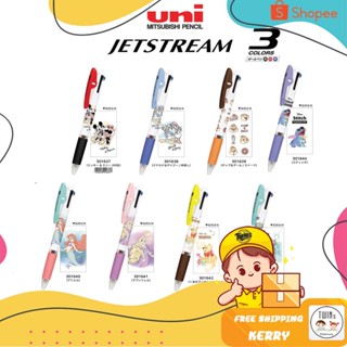 ถูกสุด ปากกาลูกลื่น ยูนิ UNI JETSTREAM 3 ระบบ Limited Edition Disney Sanrio ขนาดหัว 0.5 MM