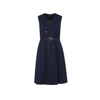 G2000 เดรสผู้หญิง ทรงเข้ารูปกระโปรงบาน (FIT &amp; FLARE SHAPE) รุ่น 3623245679 NAVY
