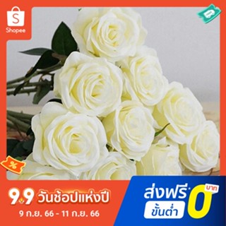 Pota ดอกกุหลาบประดิษฐ์ 1 ชิ้น สําหรับตกแต่งบ้าน สวน งานแต่งงาน เจ้าสาว