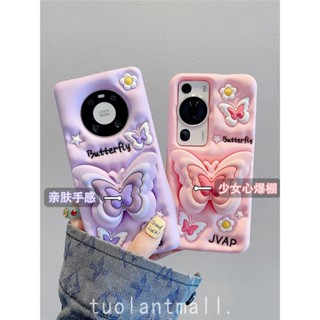 เคสโทรศัพท์มือถือ ซิลิโคน ลายเด็กผู้หญิง สามมิติ สําหรับ Huawei p60pro p50pro glory 90 p50e