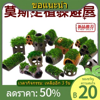 ۩ตู้ปลา MOSS ปลูกพืชน้ำภูมิทัศน์เครื่องประดับเซรามิคโคลนกุ้งถ้ำ Nest ฟักไข่ถังปลาขนาดเล็กหลีกเลี่ยงคริสตัลกุ้ง House