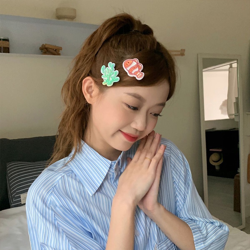 🔥XINYIA2🔥กิ๊บติดผม รูปเปลือกหอย ปลาดาว ประดับไข่มุกน่ารัก สําหรับผู้หญิง จํานวน 1 ชิ้น - รูปที่ 5