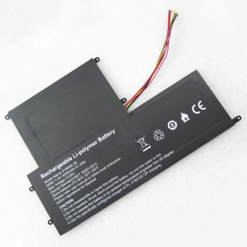 485490P-3S1P UTL-516698-3S 40081335 Laptop Battery 11.4V For EVOO EVC156-1 EVC156-1BK EVC156-1BL EVC