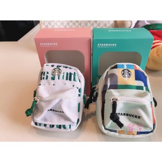 ⊙✌✽Starbucks 2021 สีสันฤดูใบไม้ผลิสมาชิกStar Gift PackสีขาวเงาCrossbody Miniกระเป๋านักเรียนพวงกุญแจจี้