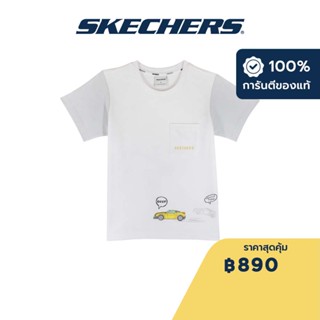 Skechers สเก็ตเชอร์ส เสื้อยืดแขนสั้นเด็ก Kids Transformers Short Sleeve Tee - SL223K251-00GK