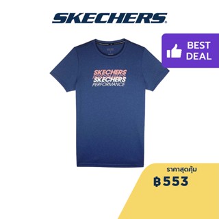 Skechers สเก็ตเชอร์ส เสื้อยืดผู้หญิง Women Tee  Apparel - SP22Q4W381-PRBL