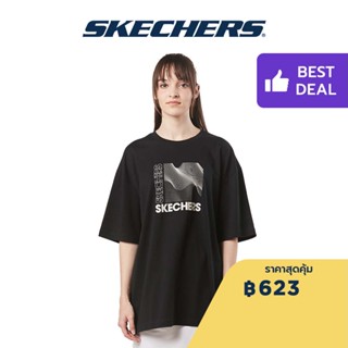 Skechers สเก็ตเชอร์ส เสื้อยืดแขนสั้นผู้ชาย Men Short Sleeve Tee - SL22Q4M289-002K