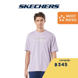 Skechers สเก็ตเชอร์ส เสื้อยืดแขนสั้นผู้ชาย Men Short Sleeve Tee - SL22Q4M298-00EW