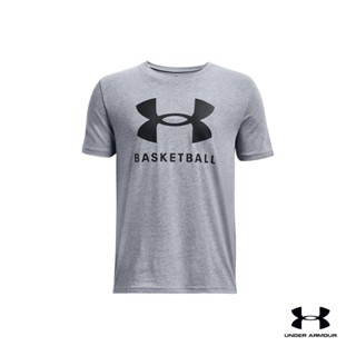 Under Armour Boys UA Basketball Icon Logo Short Sleeve