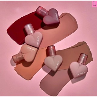 Myho Love Heart Mousse ลิปสติก ลิปกลอส เนื้อแมตต์ กํามะหยี่ เนื้อแมตต์ เปลี่ยนทดแทน ทรงหัวใจ