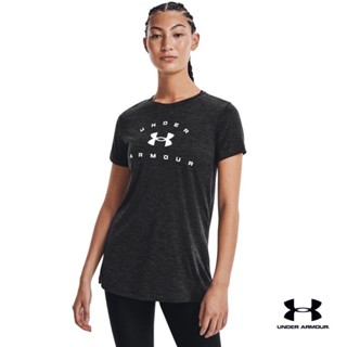 Under Armour UA Womens Tech™ Twist Arch Short Sleeve อันเดอร์ อาร์เมอร์ เสื้อออกกำลังกาย สำหรับเพศหญิง