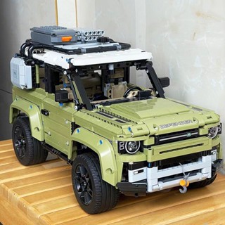 ♝⊙ใช้งานร่วมกับเลโก้บล็อกตัวต่อ Land Rover Defender Mechanical Group Series บล็อกตัวต่อรถออฟโรดโมเดลรถยนต์สร้างของเล่นเด