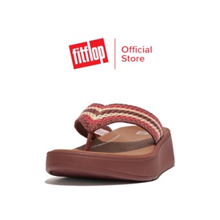 FITFLOP F-MODE CROCHET FLATFORM รองเท้าแตะแบบหูหนีบผู้หญิง รุ่น GM8-886 สี BROWN