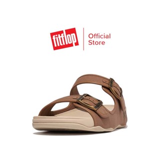 FITFLOP GOGH MOC CANVAS SLIDES รองเท้าแตะแบบสวมผู้ชาย รุ่น GD6-A21 สี LATTE TAN