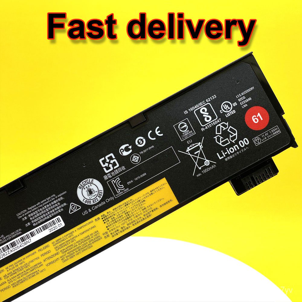 11.4โวลต์24Wh แบตเตอรี่แล็ปท็อปสำหรับ Lenovo T Hink P AD T470 T480 T570 T580 01AV426 01AV422 01AV423 01AV424 01AV425 01A