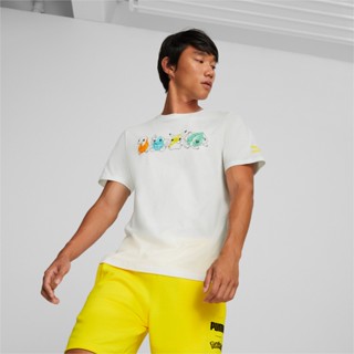 PUMA PRIME/SELECT - เสื้อยืดผู้ชาย PUMA x POKÉMON Graphic สีขาว - APP - 53777402