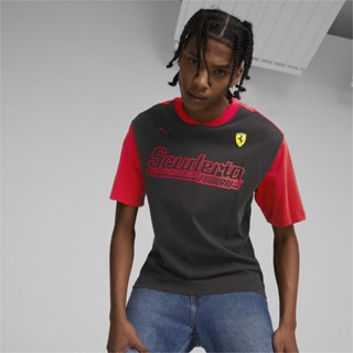 PUMA AUTO - เสื้อยืดผู้ชาย Scuderia Ferrari Statement สีดำ - APP - 53814901