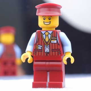 LEGO Tram Driver Red Vest Town &amp; City