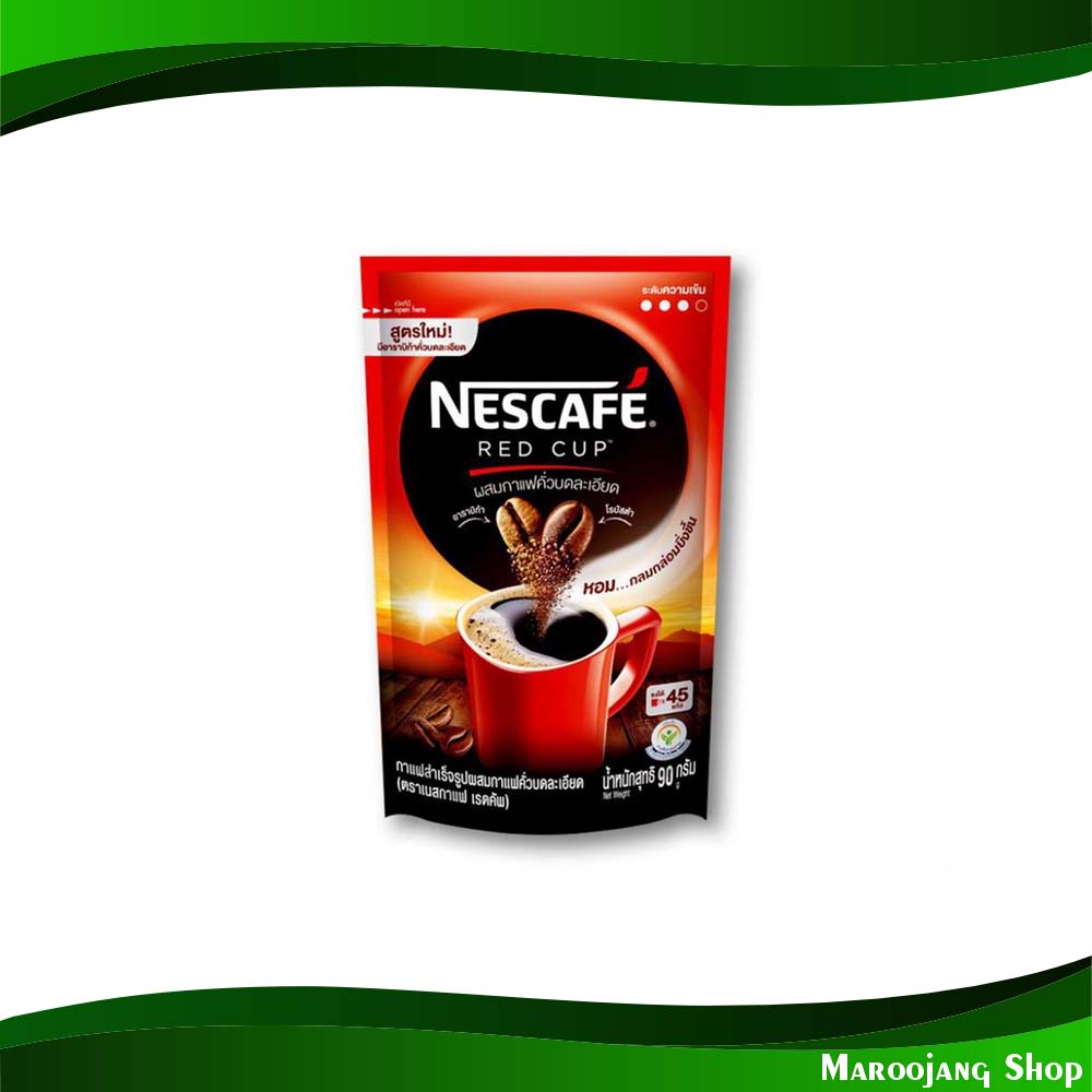 เรดคัพ กาแฟปรุงสำเร็จ เนสกาแฟ 90 กรัม (6ซอง) Red Cup Instant Coffee Nescafe