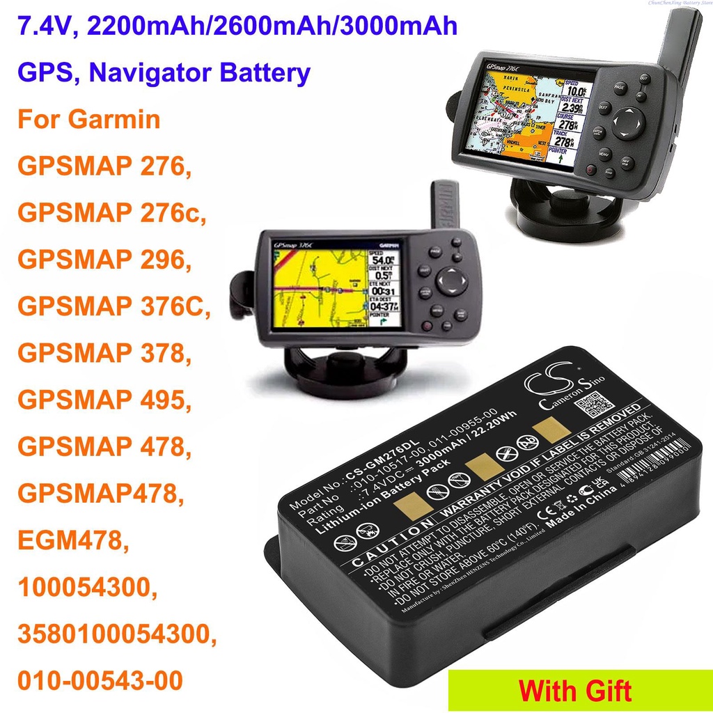 3ICL OrangeYu 2200mAh/2600mAh/3000mAh GPS Navigator Battery for Garmin GPSMAP 276, 276c, GPSMAP 296, 376C, 378, 478, 495