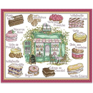 ปักครอสติส ครอสติสแบบปัก ศิลปะ การ์ตูน 14/11CT ผ้าพิมพ์ลาย