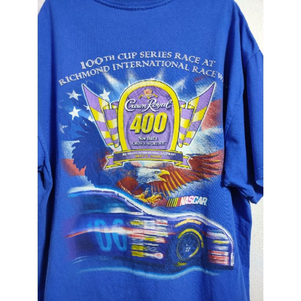 เสื้อยืด มือสอง ลายรถ Nascar สกรีนหน้า-หลัง อก 46 ยาว 29