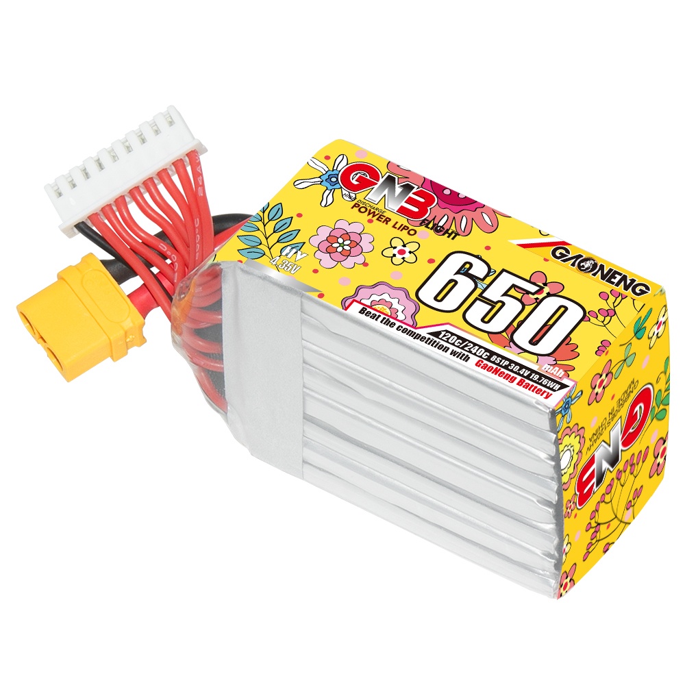 ❆GAONENG GNB 650MAH 30.4V 8S 120C XT60 RC LiPo Battery Graphene Brushless FPV 8S Freestyle Drone Air