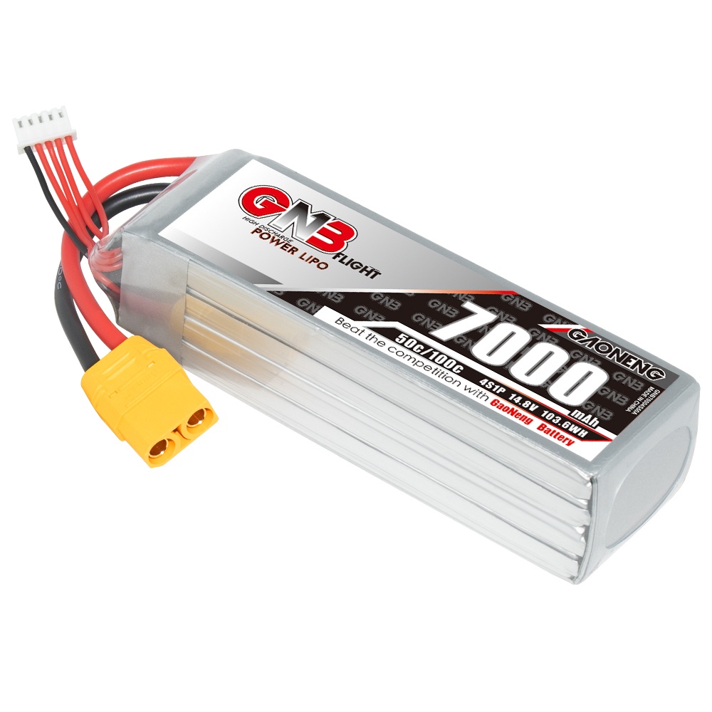 ⁑GNB GAONENG 4S 7000mah 14.8V 50C 100C XT90 RC LiPo battery for RC Boat Cars Drone Racing Truck