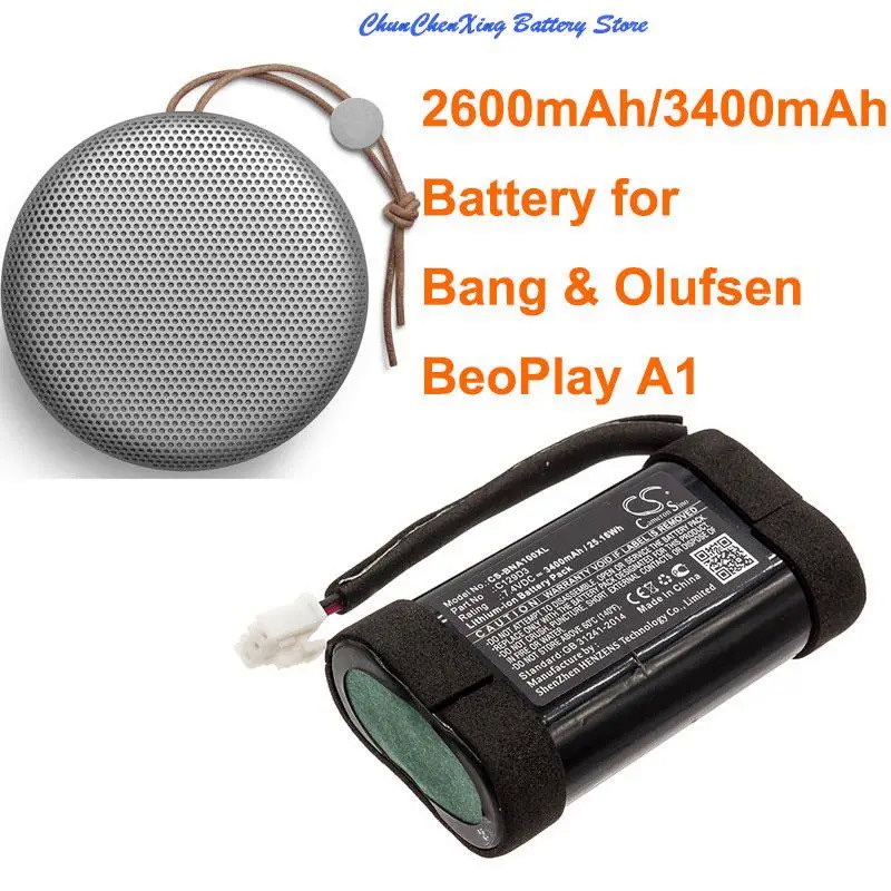 KY33 OrangeYu 2600mAh/3400mAh Battery C129D3 for Bang&Olufsen BeoPlay A1