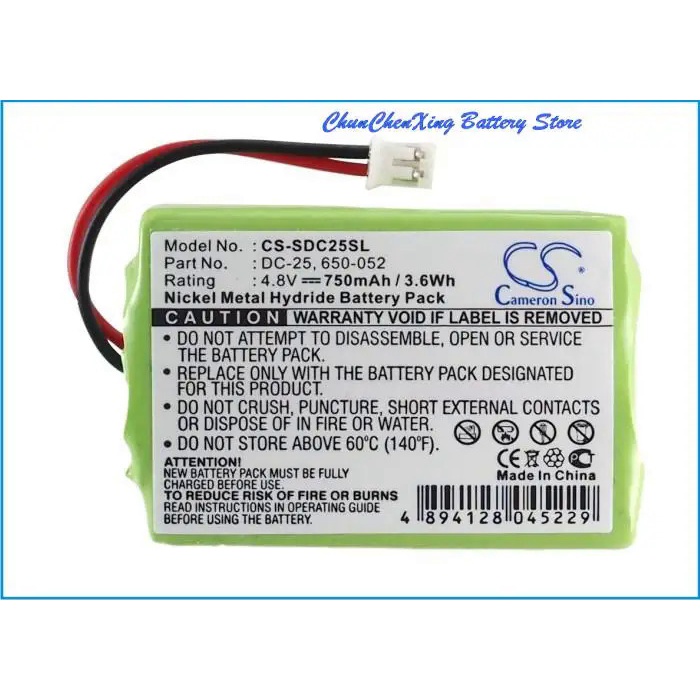 ZPMP OrangeYu 750mAh Battery 650-052,DC-25,MH750PF64HC for KINETIC MH750PF64HC, For SportDog SR200-I