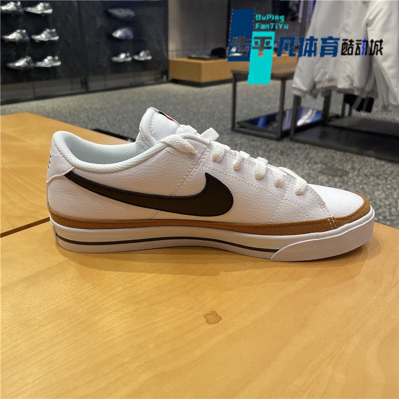 ▽❡รองเท้าผู้ชาย Nike COURT LEGACY สวมใส่รองเท้ากันลื่นสีขาวกีฬาและรองเท้าพักผ่อน CU4150-102