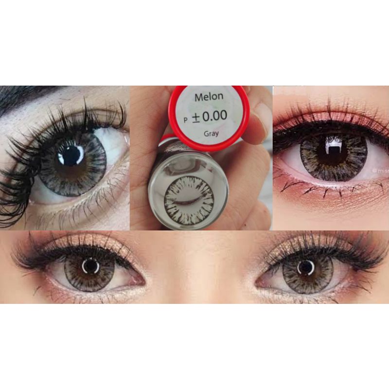 คอนแทคเลนส์ บิ๊กอาย เลนส์ตาหวาน Frong/Sapphire/์Naomi/Furbish สีเทา/gray ค่าสายตาปกติ