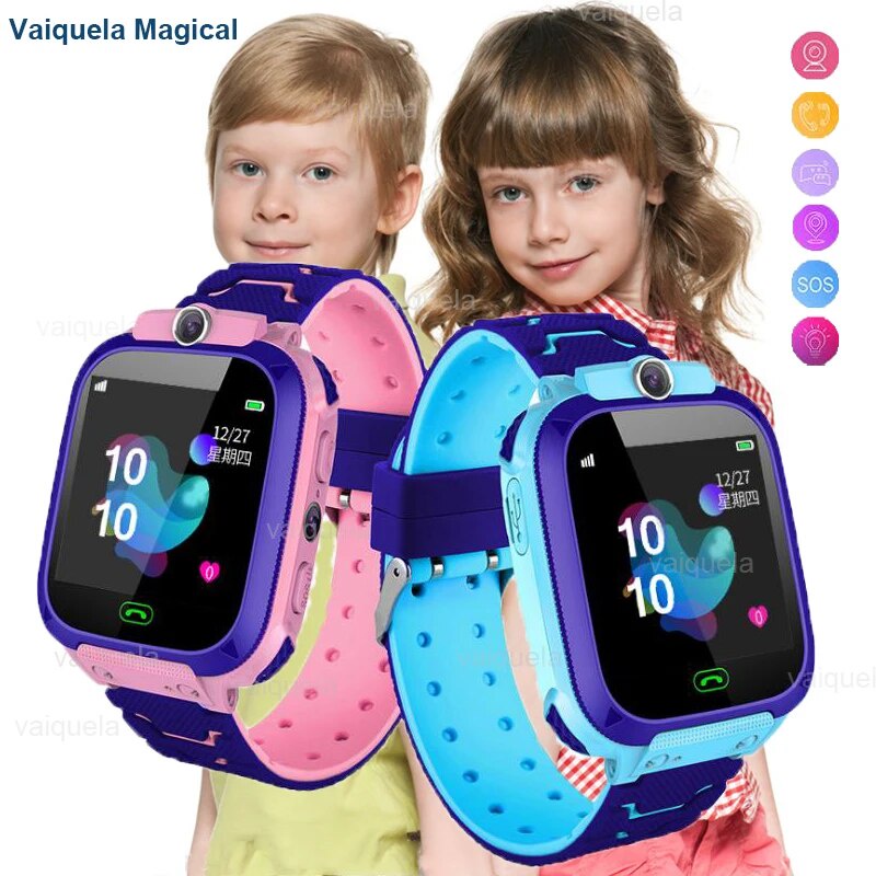 77F Kids Smart Watch 2022 New SOS Smartwatch For Children Sim Card LBS Location Photo Waterproof Gift For Boys and RuO