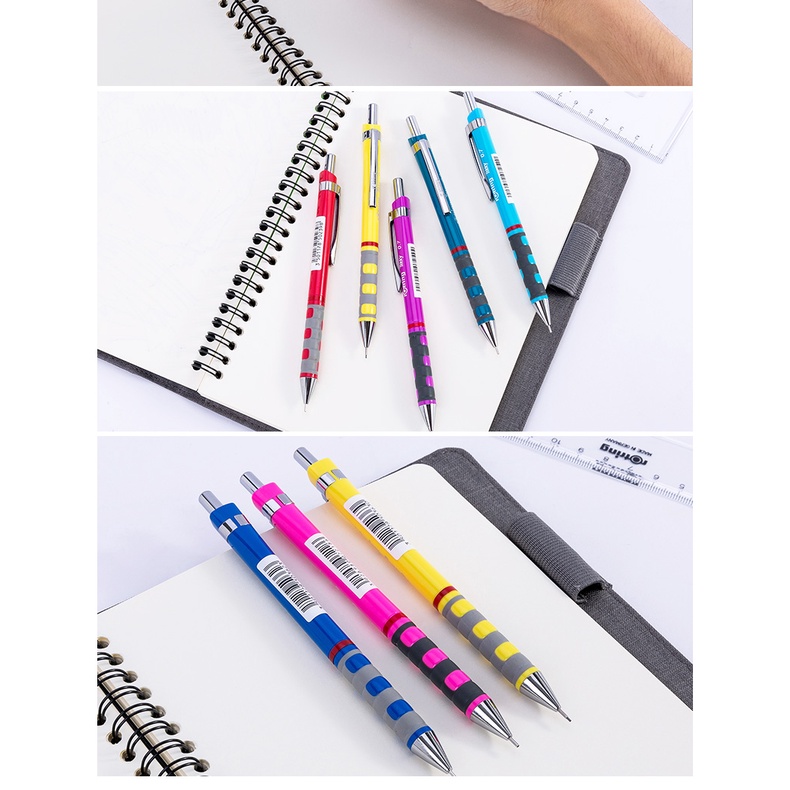 Rotring tikky ดินสออัตโนมัติ0.3 0.5 0.7มม. สำหรับกิจกรรมวาดภาพการออกแบบวาดด้วยมือดินสอสำหรับนักเรีย