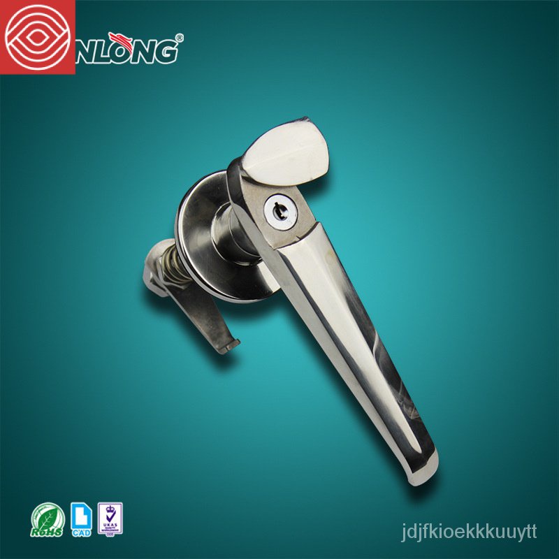 แชงกุนSK1-309S-1ล็อคสแตนเลส Lล็อคประตูกันฝุ่น ล็อคประตูอุตสาหกรรม ด้ามกันน้ำคอยาว 7PQP