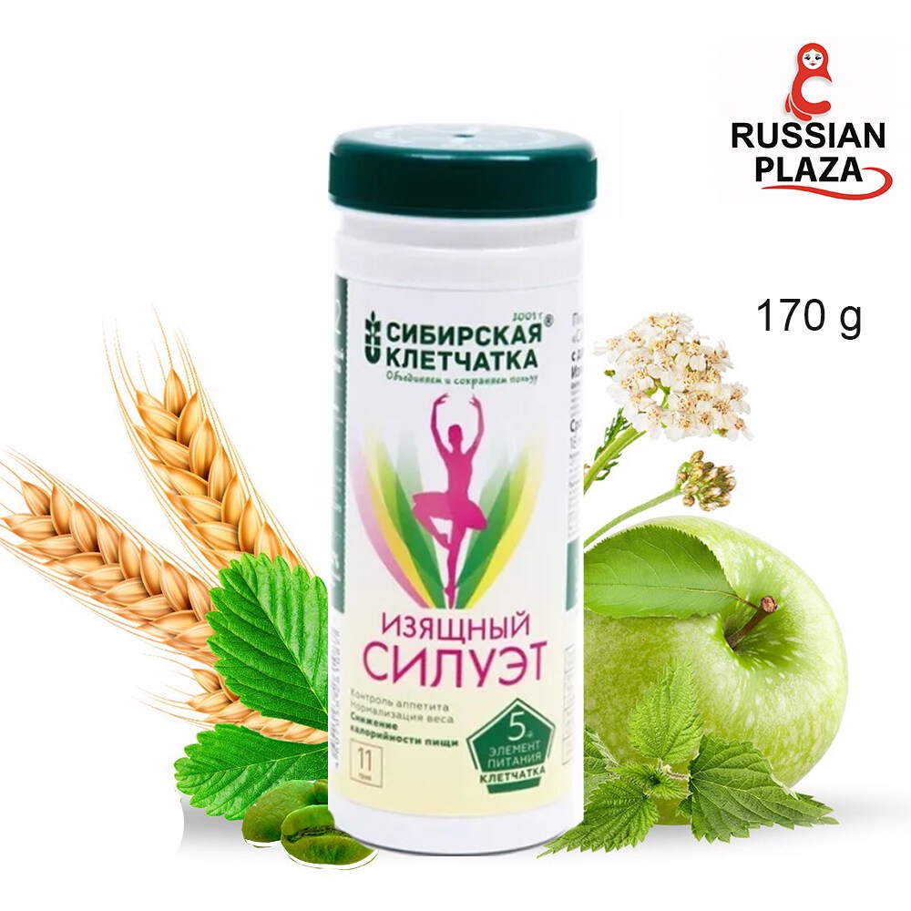 Siberian fiber ธัญพืชแห้งผสมวิตามิน ขนาด 170 กรัม / Siberian fiber Graceful silhouette, 170 g