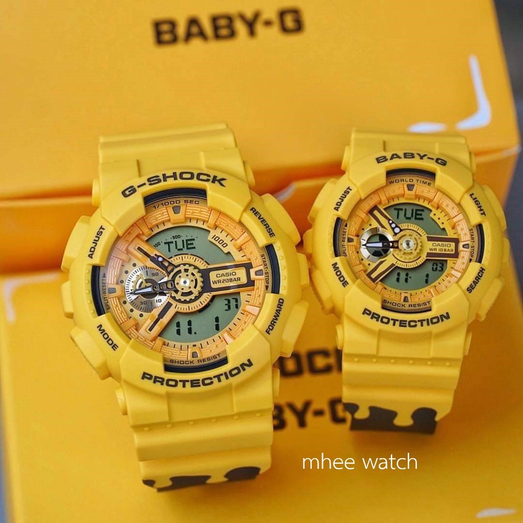 G-Shock and Baby-G SLV-22A-9A: GA-110 and BA-110 Limited Edition นาฬิกาคู่ ของแท้ รับประกัน 1 ปี